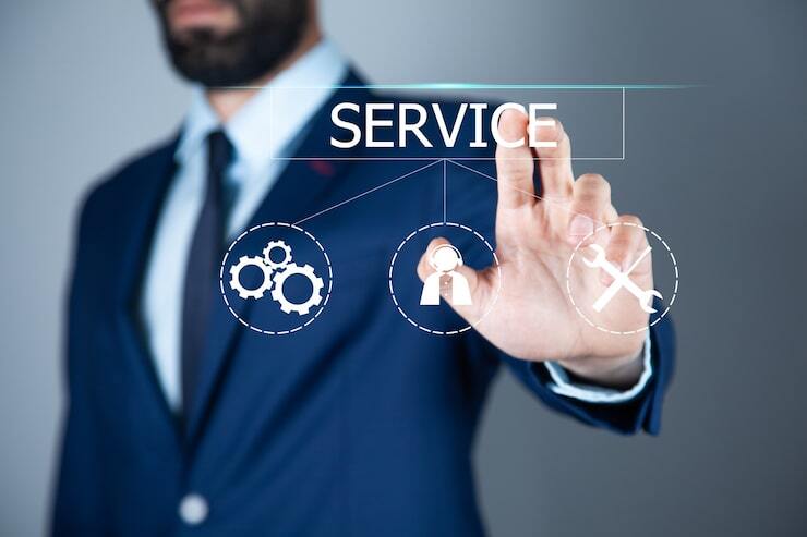 Business man touching service screen 218381 4149